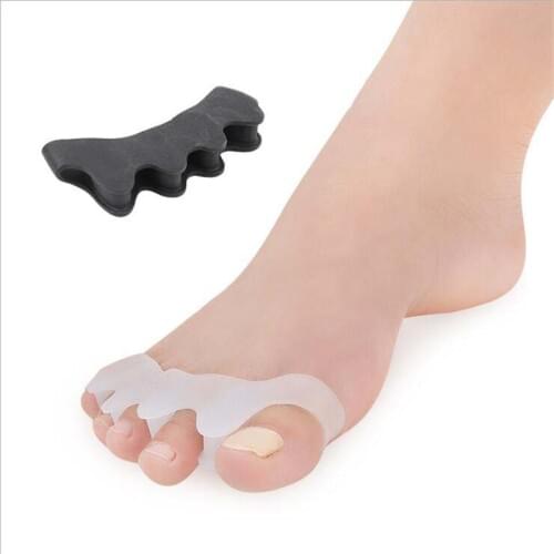2pcs Toe Corrector Silicone Gel Toes Separators Protect Orthotics Stretchers Align Correct Overlapping Toes