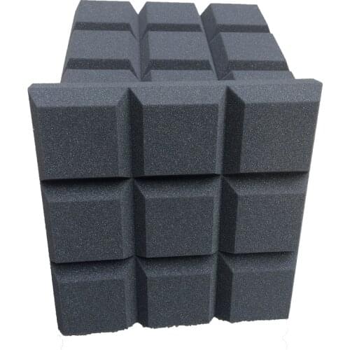 5PCS Recording Studio Soundproof Foam 30cm X 30cm Sudoku Shape in Black Color Acoustic Panel Sponge