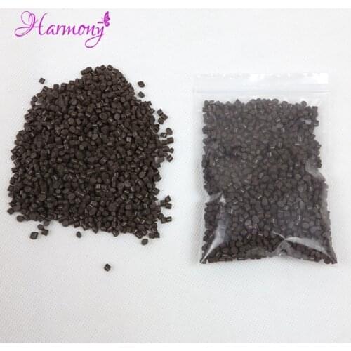 500g/bag brown Color Strong Adhesion 100% real Italian Keratin Glue /beads/grain for I tip/ U-tip hair, Fushion glue
