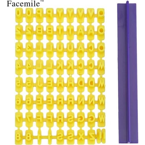 Alphabet Number Cookie Biscuit Stamp Cutter Embosser Cake Mould Tools 01098 Gift