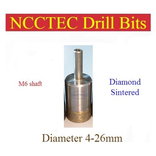 11mm 7/16'' diamond Sintered drill bits NSCD11M6 FREE shipping | WET glass hole saw cutter/1 pcs can drill thousands of holes