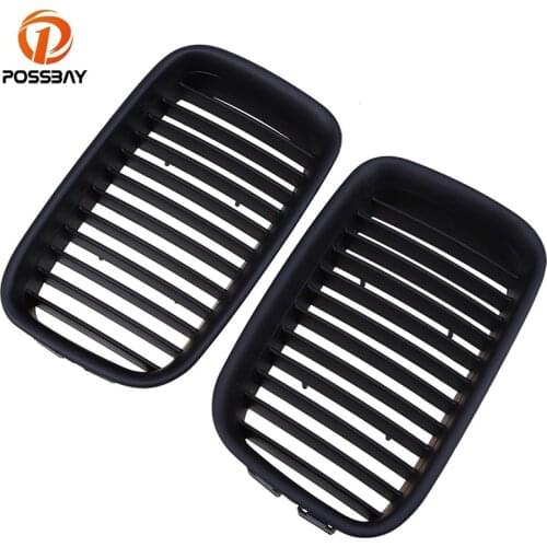 POSSBAY Car Sport Grille Grill Vents Front Hoods Kidney for BMW 3-Series E36 M3 Cabrio 320i/323i/325i 1994-1995 Pre-facelift