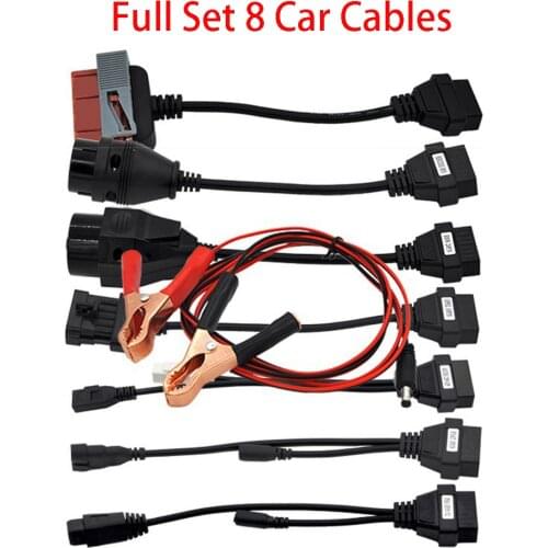 For delphis vd DS150E cdp OBD2 OBDII Cars Adapter Cables Diagnostic Interface Tool Full Set 8 Car Cables For VD TCS CDP Cable