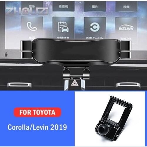 Car Mobile Phone Holder For Toyota Corolla Altis Levin 2019 Special Mounts Stand GPS Gravity Navigation Bracket Car Accessories