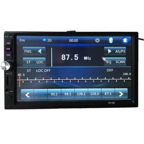 7018B 7" 2 Din 12V car Bluetooth MP5 Player Touch screen Colorful button light FM Radio Hands-free reversing player