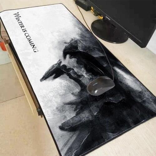 Winter Is Coming Gaming Large Mouse Pad Gamer Notebook Computer Mause pad Keyboard Mat Office Desk Mat Customize All Size