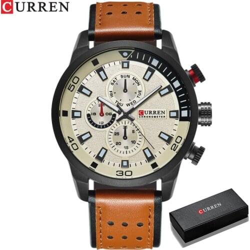 2017 CURREN Stylish Watch Men Luxury Brand Mens quartz-watch Waterproof Clock Men Wrist watches Relogio Masculino reloj hombre