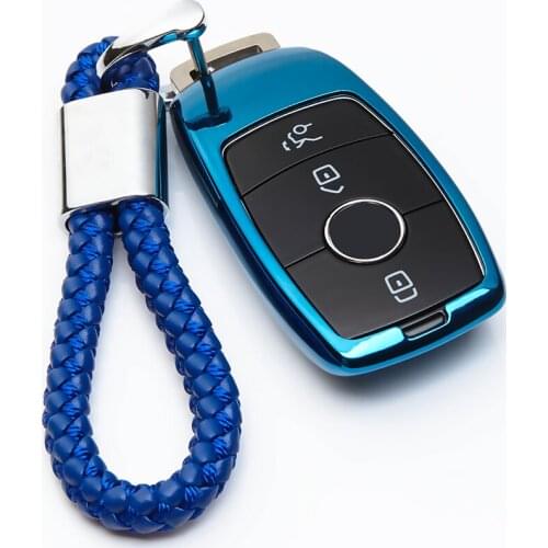 TPU Car Key Fob Cover For Mercedes Benz Accessories E Class C A W176 W168 CLA AMG GLA W203 W204 W210 W212 Key Ring Case Shell