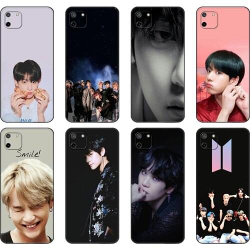 Black tpu Case For OPPO Realme C11 Case For Realme C11 RealmeC11 Back RMX2185 Case Rap RM JIMIN JIN SUGA J HOPE V JUNG KOOK