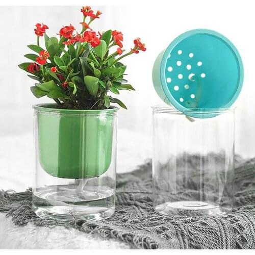Eco-friendly Colourful Resin Plant Flower Pot Garden Home Office Decor FlowerPot