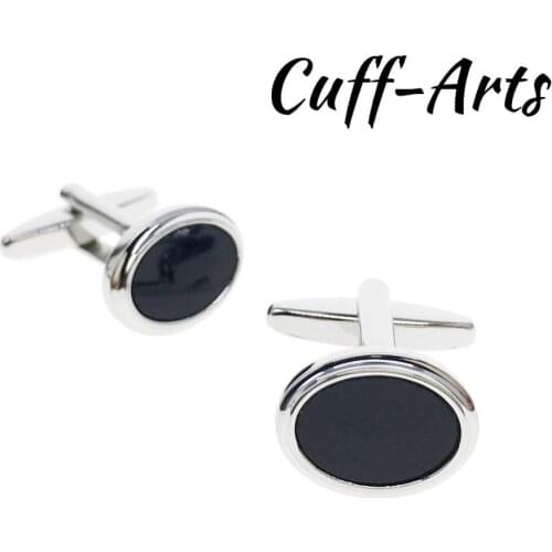 French shirt cufflink for mens Onyx Cuffs link Button male Gold High Quality Luxury Wedding by Cuffarts C20189