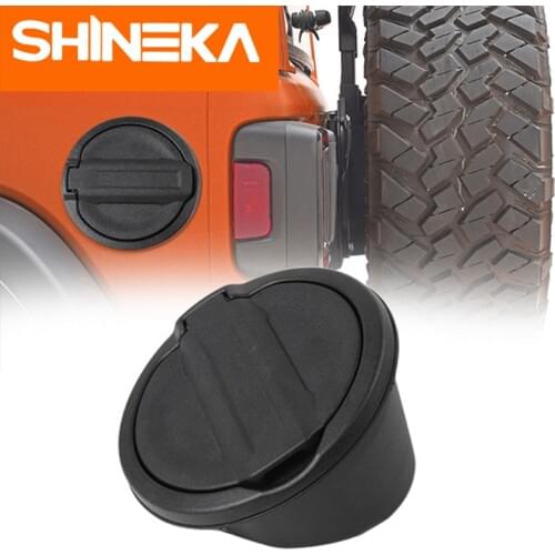 SHINEKA Tank Covers For Jeep Wrangler JL 2018-2021 Car Gas Fuel Tank Cap Guards With Rubber Gasket Ring For Jeep Wrangler JL