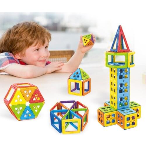 Magnetic Blocks Magnet Tiles Construction Set Creative Magnetic Puzzle Game Changeable Car Robot Toy For Kindergarden Education