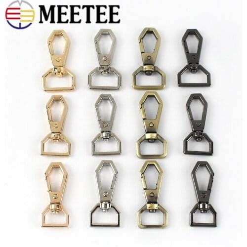Meetee Metal Buckles Dog Collar Lobster Clasps Handbag Strap Swivel Trigger Clips Snap Hook Hanger DIY Craft Accessories BD448