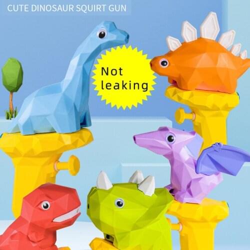 Cute Cartoon Dinosaur Baby Plastic Water Gun Toy Outdoor Beach Bath Water Squirt Toys Summer Swimming Games Children Kids Adult