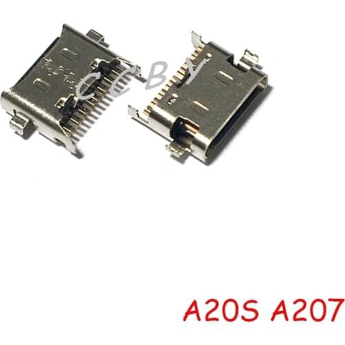 100pcs USB Charging Port Plug Dock Connector Socket For Samsung Galaxy A20S A207