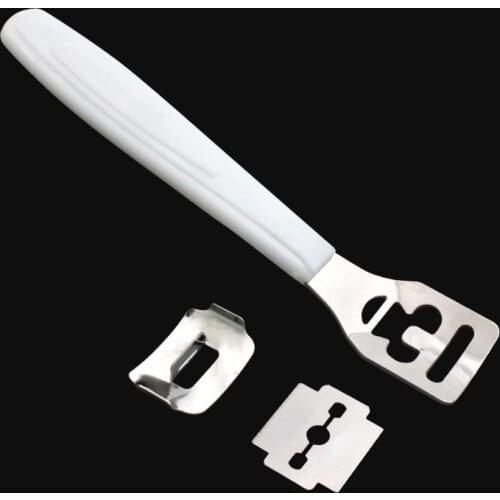 Beauty Heel Cuticle Scraper Foot Scraper Silvery Convenient Useful Shovel Leather Knife High Quality Leather Craft Thinning Tool