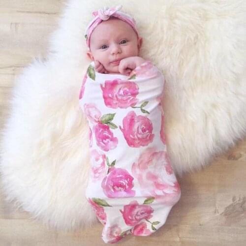 Sleeping Bag Headband Fashion Baby Newborn Sleepsacks Cotton Unisex Envelope Wrapped Cocoon Two Piece k 2020