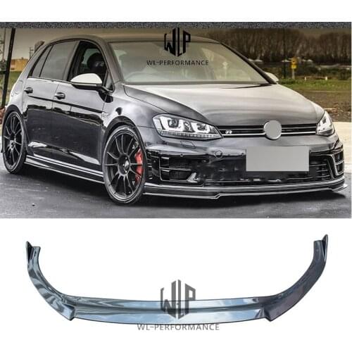 Golf 7 Ap Style Good Carbon Fiber Front Bumper Lip Splitter Car Styling For Volkswagen Golf 7 GTI R20 Car Body Kit 2014-2016
