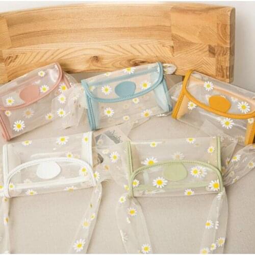 Daisy Jelly Shoulder Bag 2020 Summer Autumn Korean Personalized Phone Bag Women Transparent PVC Small Handbag Composite Tote