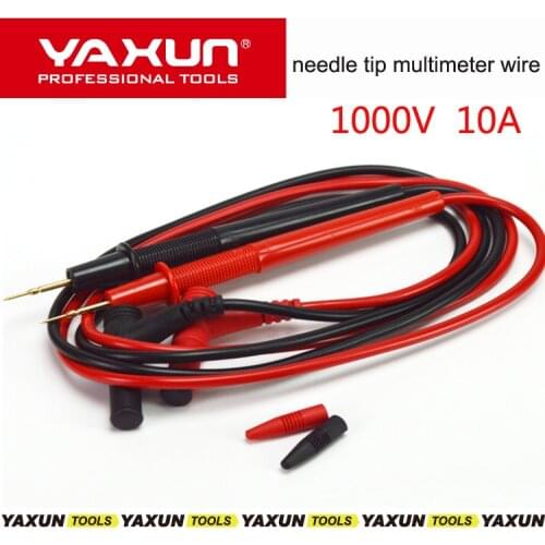 1000V 10A Universal Multimeter Probe Test Leads For Digital Multimeter Test Leads Cable Wire, slim needle tip multimeter wire