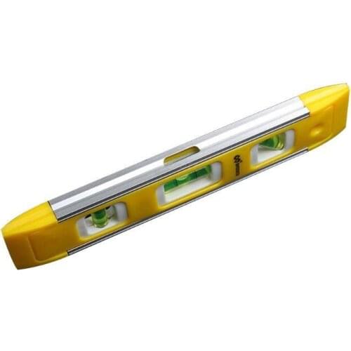 OOTDTY Torpedo Level, Leveling Tool With Magnetic Shock Resistant, Aluminum Alloy Leveler With 3 Different High Visibility 45