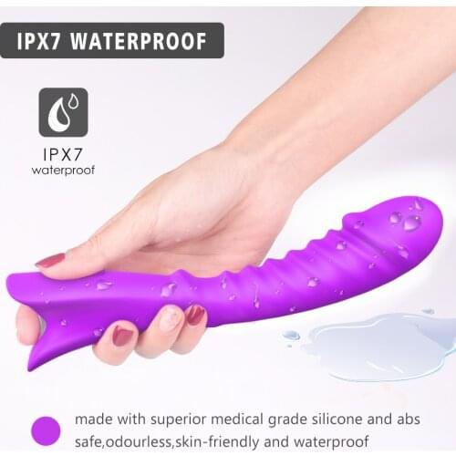 Av Wand Vibrator Massager Vibrator Waterproof Soft Dildo G-spot Vaginal Clitoris Erotic Stimulators Adult Sex Toys For Woman L1