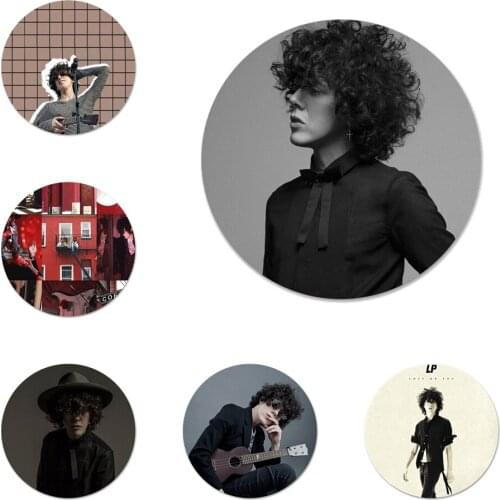 58mm Laura Pergolizzi LP rapper Icons Pins Badge Decoration Brooches Metal Badges For Backpack Decoration