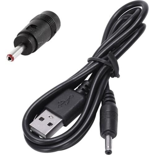1pcs 5.5mm x2.1mm Female to 3.5mm x1.35mm Male Converter Plug & 1pcs A Type Male to Single 3.5mm Jack DC Power Cable