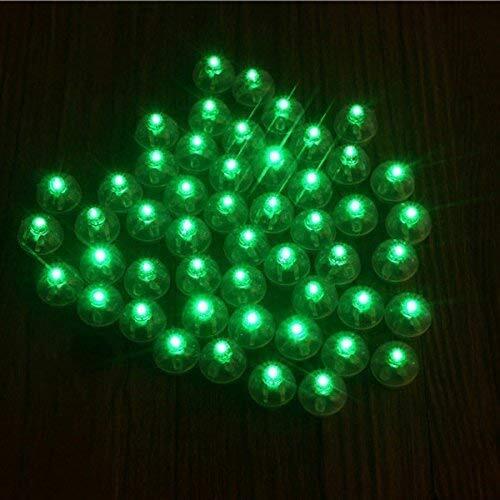 100 X Green Round Led Flash Ball Lamp Balloon Light Long Standby time for Paper Lantern Balloon Light Party Wedding Decoration
