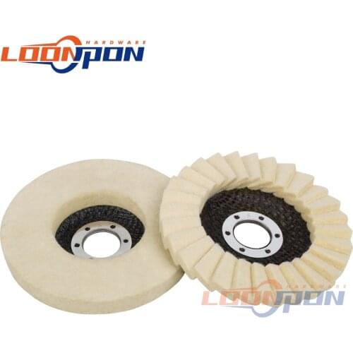 125mm Wool Polishing Wheel Polish Pads Angle Grinder Felt Disc For Metal Marble Glass Ceramic Angle Grinder Polishing 1-5PCS