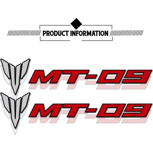 2 X motorcycle body wheel helmet decoration universal logo sticker decal for Yamaha MT-09 mt09 mt 09
