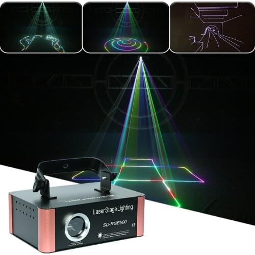 2021 500mw RGB SD Card Animation Laser Light DMX512 Stage Party Show Sign Lights Disco DJ led Music Concert Laser Projector