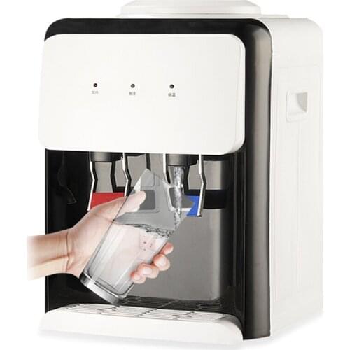 220V Desktop water dispenser small dormitory student home office desktop mini refrigeration hot and cold ice temperature