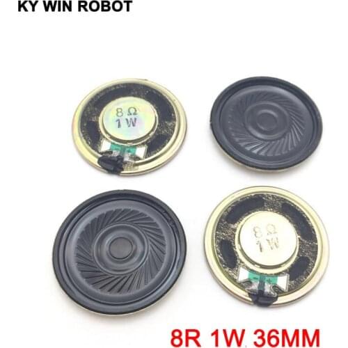 5pcs/lot New Ultra-thin Mini speaker 8 ohms 1 watt 1W 8R speaker Diameter 36MM 3.6CM thickness 5MM