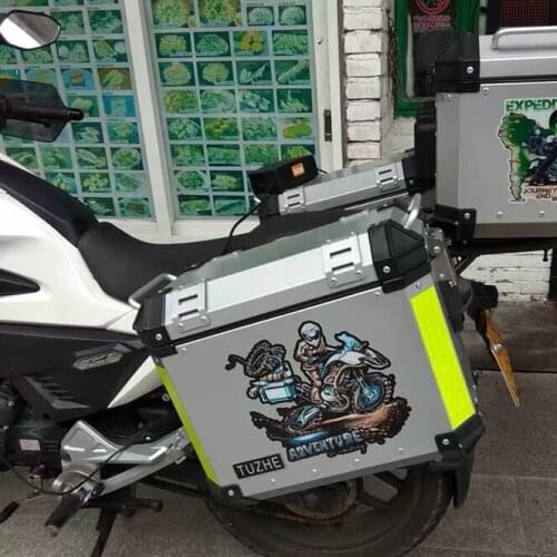 Car Styling Vinyl Applique Tape Motorcycle Side Box Oil Tank Decorate Stickers for GS Adventure Waiting Rider Racing Travel