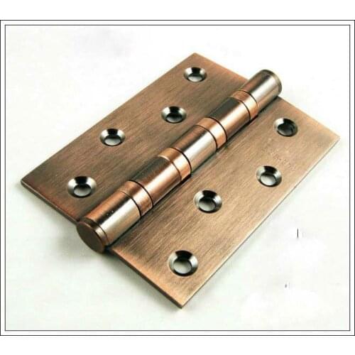 Free Shipping, Antique Copper Finished 304 Stainless Steel Hinges, Door hinge,Antique wood Door Hinge 4inch*3inch*3mm,Low noise