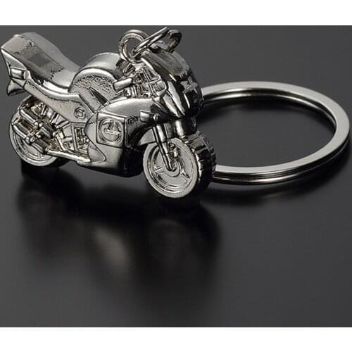 Antique Motorcycle Pendant Key Chain creative model Car Key Holder metal Bag Charm Accessories 3D craft Keychain