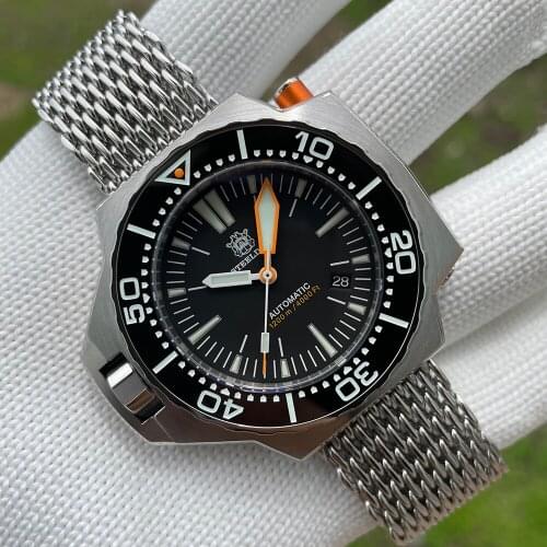 STEELDIVE SD1969 Dive Watch Men Automatic Mechanical Watch 1200m Waterproof NH35A Sapphire Crystal Luminous Diver Watch