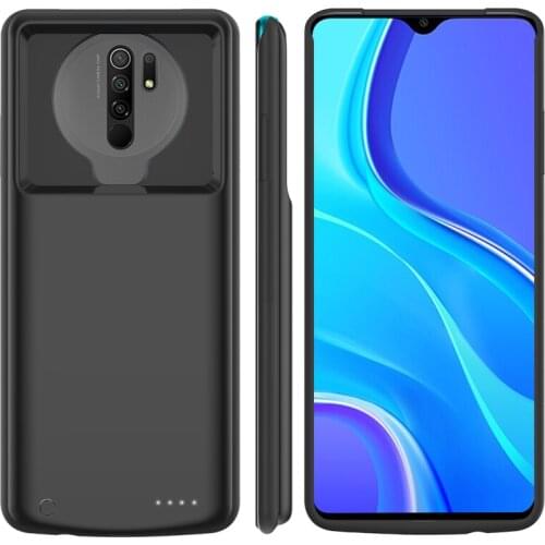 Battery Charger case For For Xiaomi Redmi 9 Slim Silicone shockproof Power Case For Xiaomi Redmi 9 Prime Backup Powerbank cover