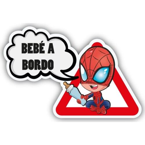 BABY ON BOARD SPIDERMAN VINYL BUMPER VINYL DECAL STICKER AUFKLEBER CAR CAR