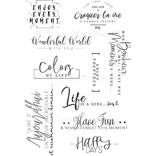 French Clear Stamp/Seal for DIY scrapbooking/photo album Decorative clear stamp sheets A3055