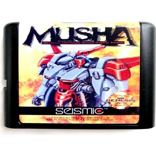 Musha 16 bit MD Memory Card for Sega Mega Drive 2 for SEGA Genesis Megadrive