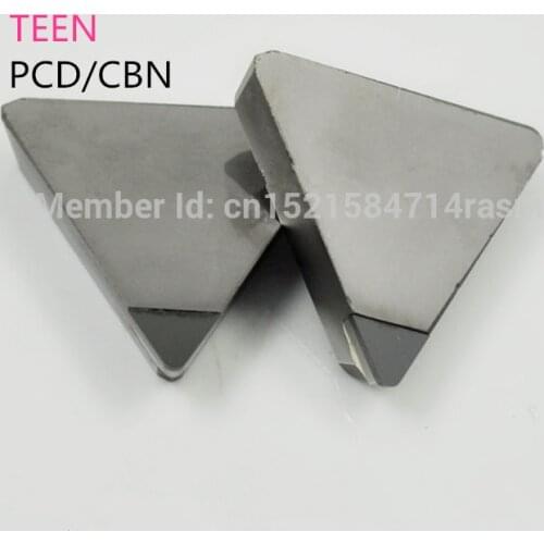 KLOT 2PCS TEEN160304/220408AFFN PCD Diamond Tipped Milling Insert CNC Lathe Cutter Bit
