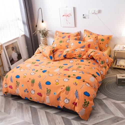 KOTUDENAVY The Comfy Aloe Cotton Duvet Cover Sheet Pillowcase Bedding Set for Child Single,Queen,King Size Bedroom Decoration