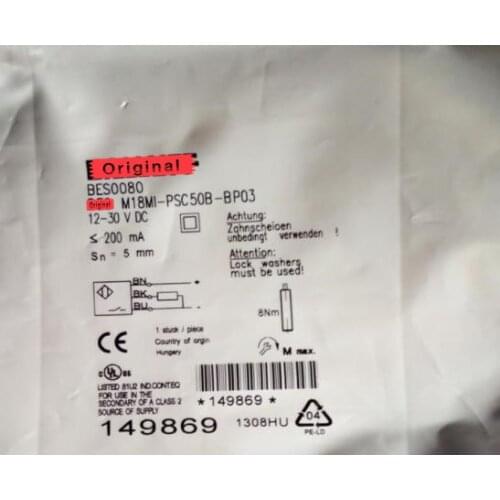 M18MI-PSC50B-BP03 Switch Sensor PNP NO New High-Quality