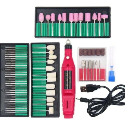 Manicure Nail Drill Bits Set 61pcs Nail Electric Machine Drill Mini Profession Removing Gel Polish Nailfile Nail Sander Pedicure