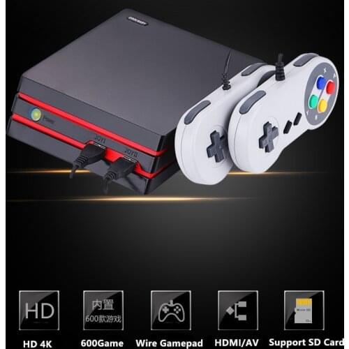 CoolBaby New HD/AV Video Game Console With 2 Wire USB Controller Built in 600 Classic Games Family TV Retro Game Console