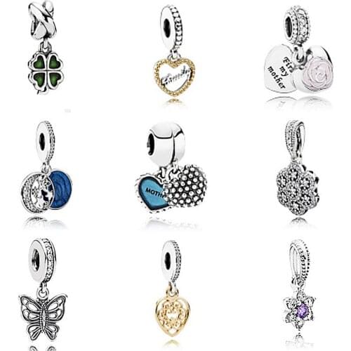 NEW 925 Sterling Silver Pan Pendant Pearl Jewelry Making Fits Charm bead Collocation Bracelet DIY Factory wholesale