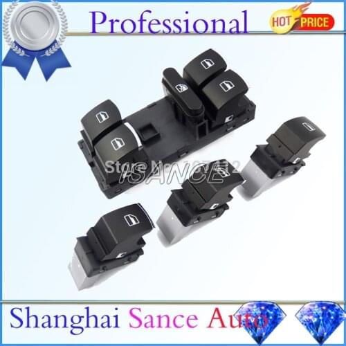 ISANCE Window Switch 5ND959857 5ND959855 For VW Jetta 3 Golf MK5 MK6 Passat 3C Tiguan 2006 2007 2008 2009 2010 2011 2012 2013